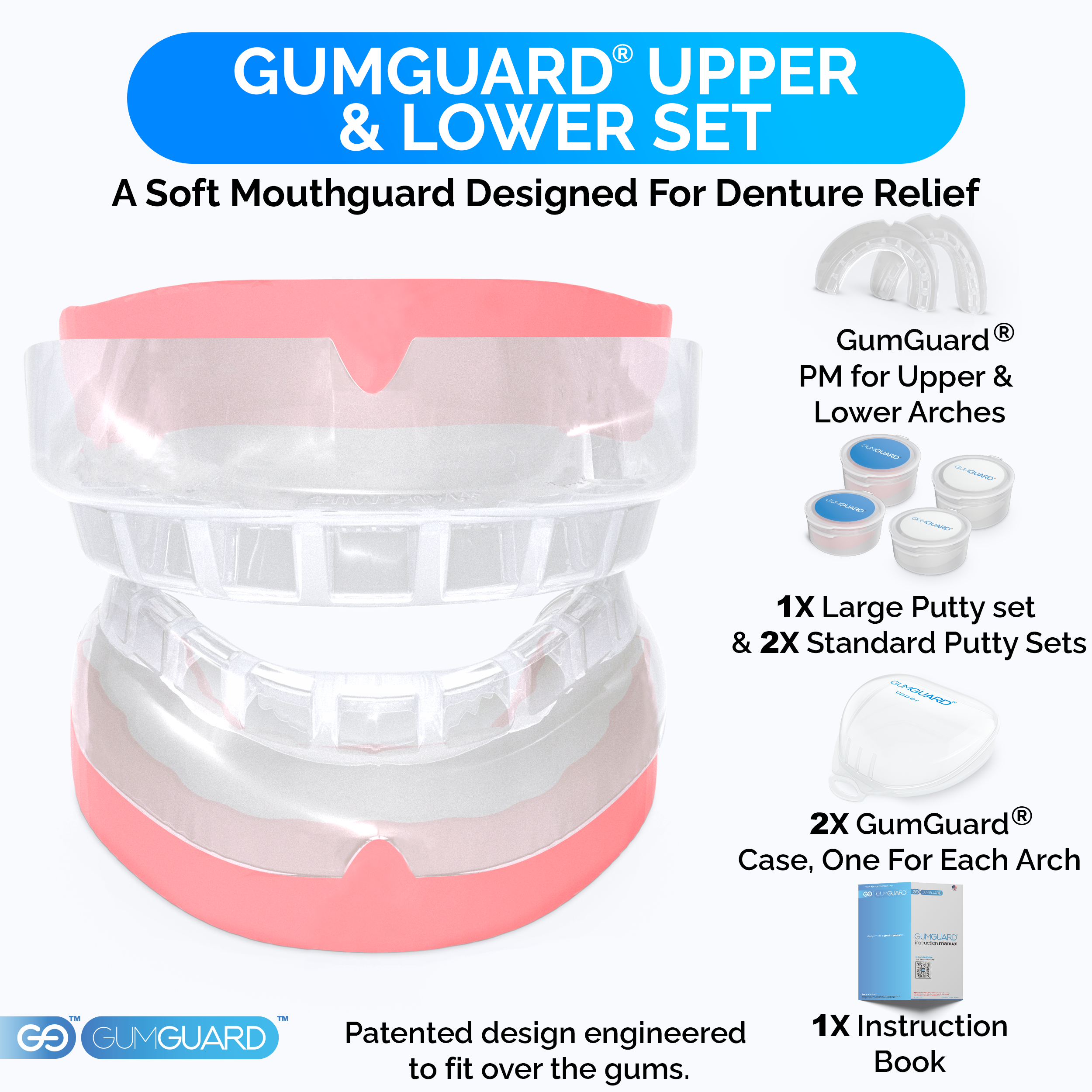 GumGuard® PM Upper & Lower Set | Clear